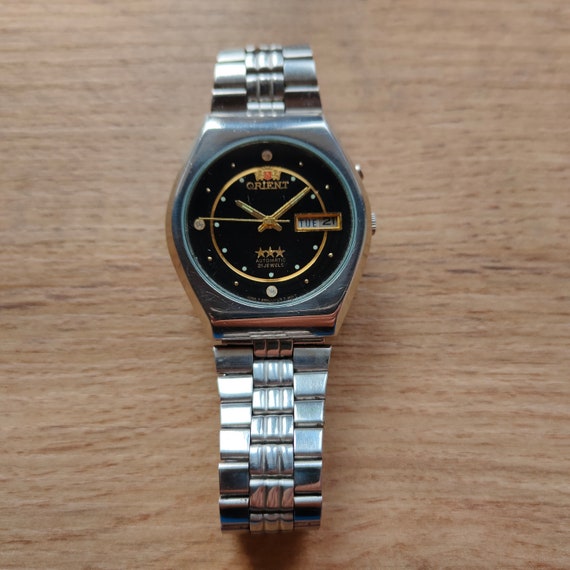 Orient black watch, Mechanical Automatic Watch Da… - image 3