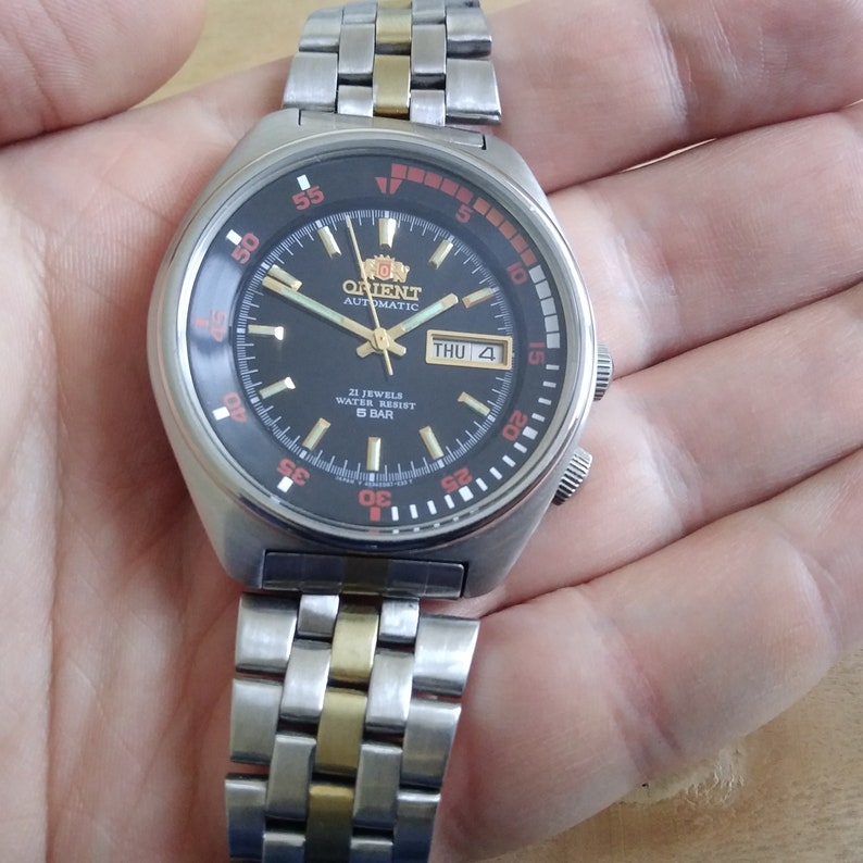 Vintage Orient Watch Automatic Watch Japan Watch Mechanical Etsy