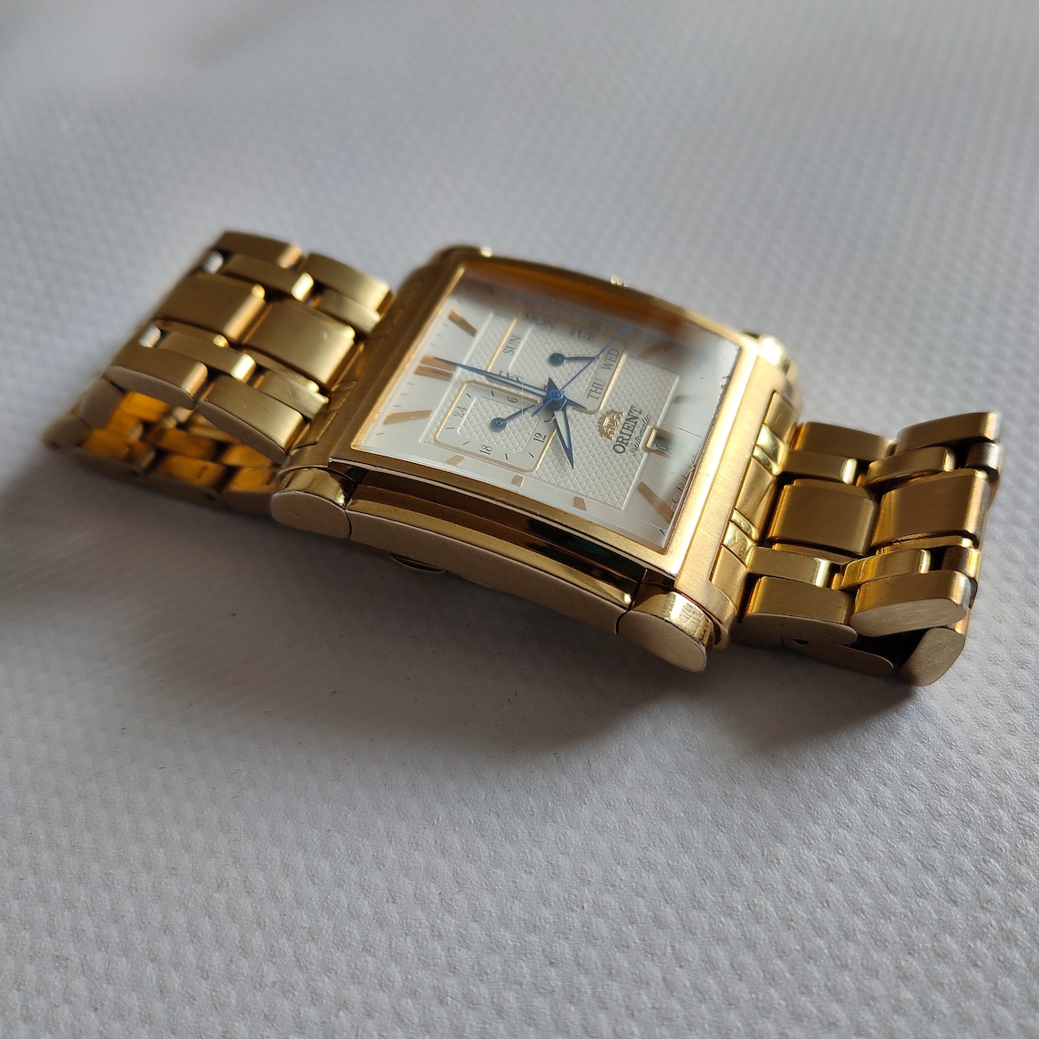 Orient square watch with BOX vintage orient Automatic Etsy