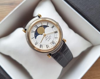 Maurice Moonphase Watch, Swiss Made Quartz Watch, Real Moon  display picture 2
