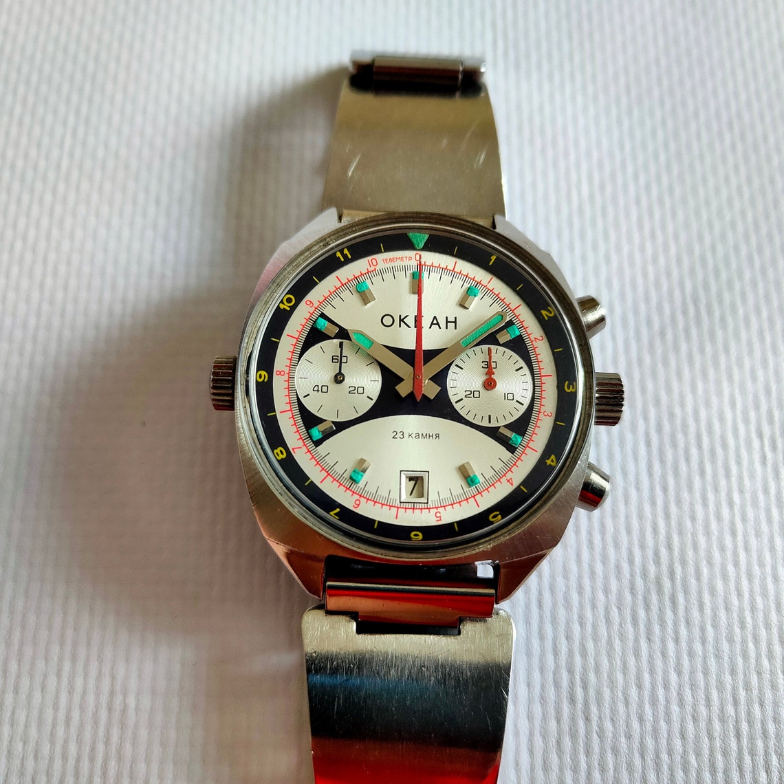 POLJOT Chronograph OKEAN watch poljot Sturmanskie poljot Etsy