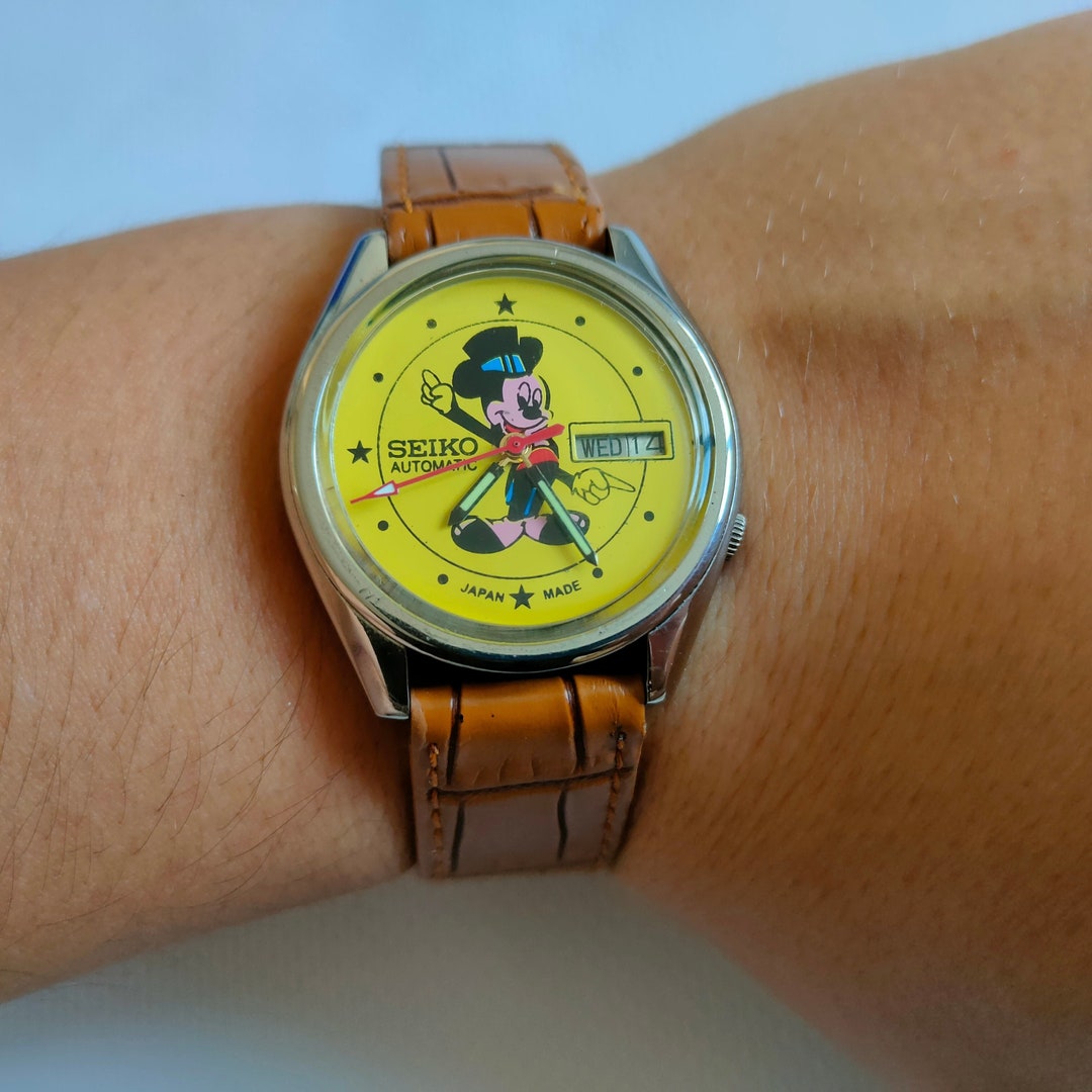 Stipendium Miljøvenlig en sælger Vintage Seiko Disney Micky Mouse Watch Automatic Japan Made - Etsy