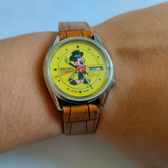 Humanistisk Hurtigt Løft dig op Vintage Seiko Disney Micky Mouse Watch Automatic Japan Made - Etsy