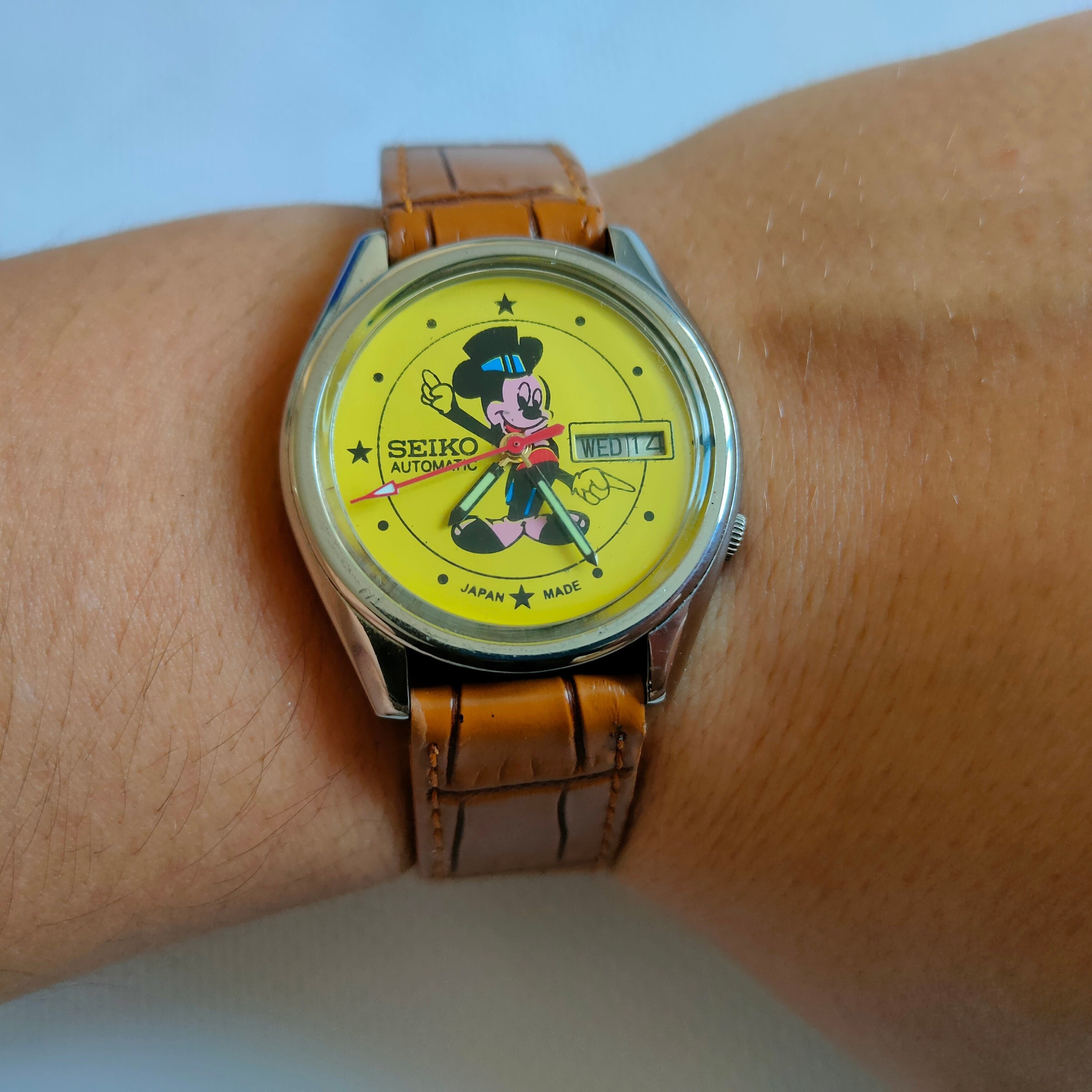 Vintage Seiko Disney Micky Mouse Watch Automatic Japan Made - Etsy