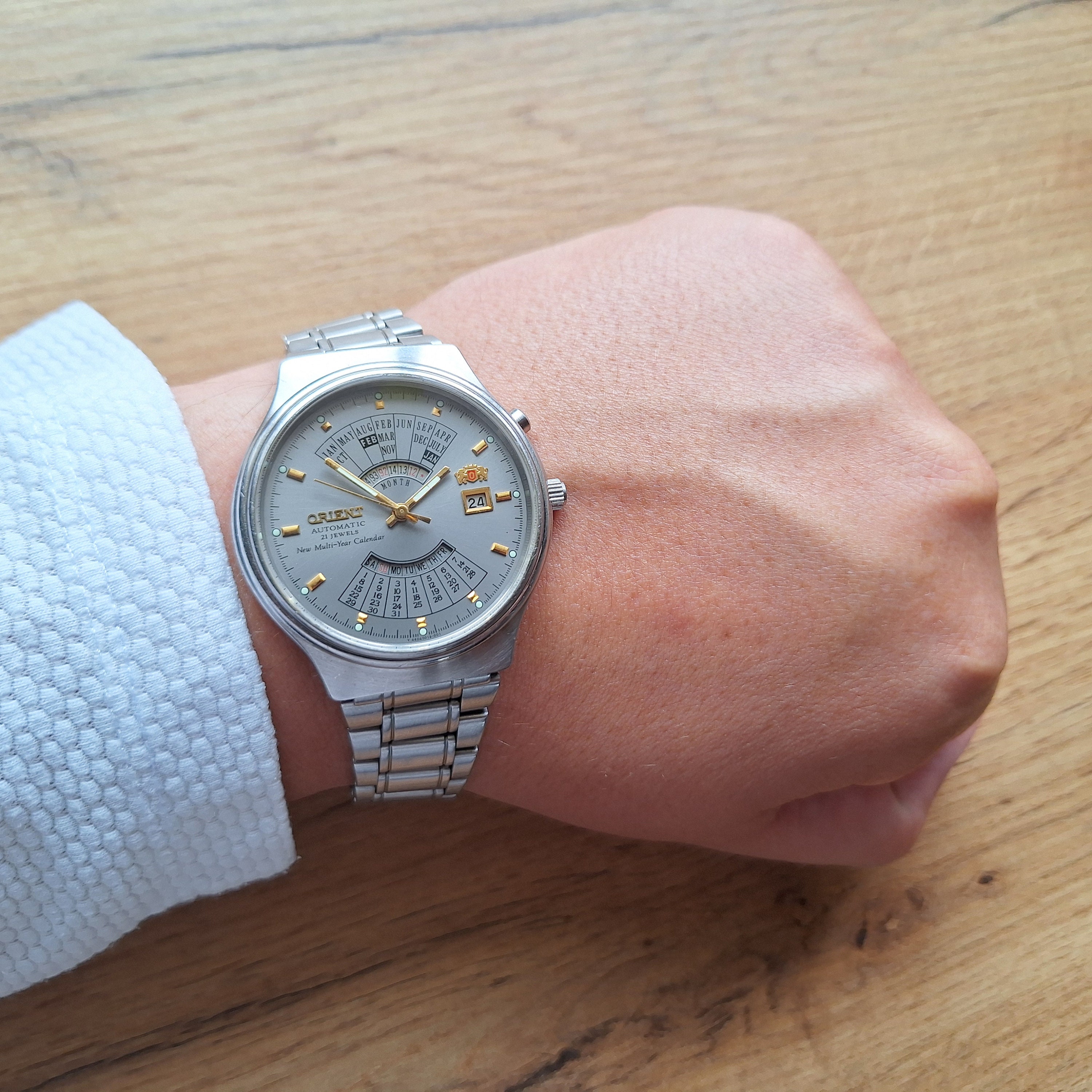 Orient College Watch, New Multi Year Calendar Watch, Japan Watch