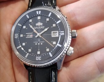 Orient King Diver Day Date Sub 40 Mt, 1980 - Vecchio E Bello - Foto 9