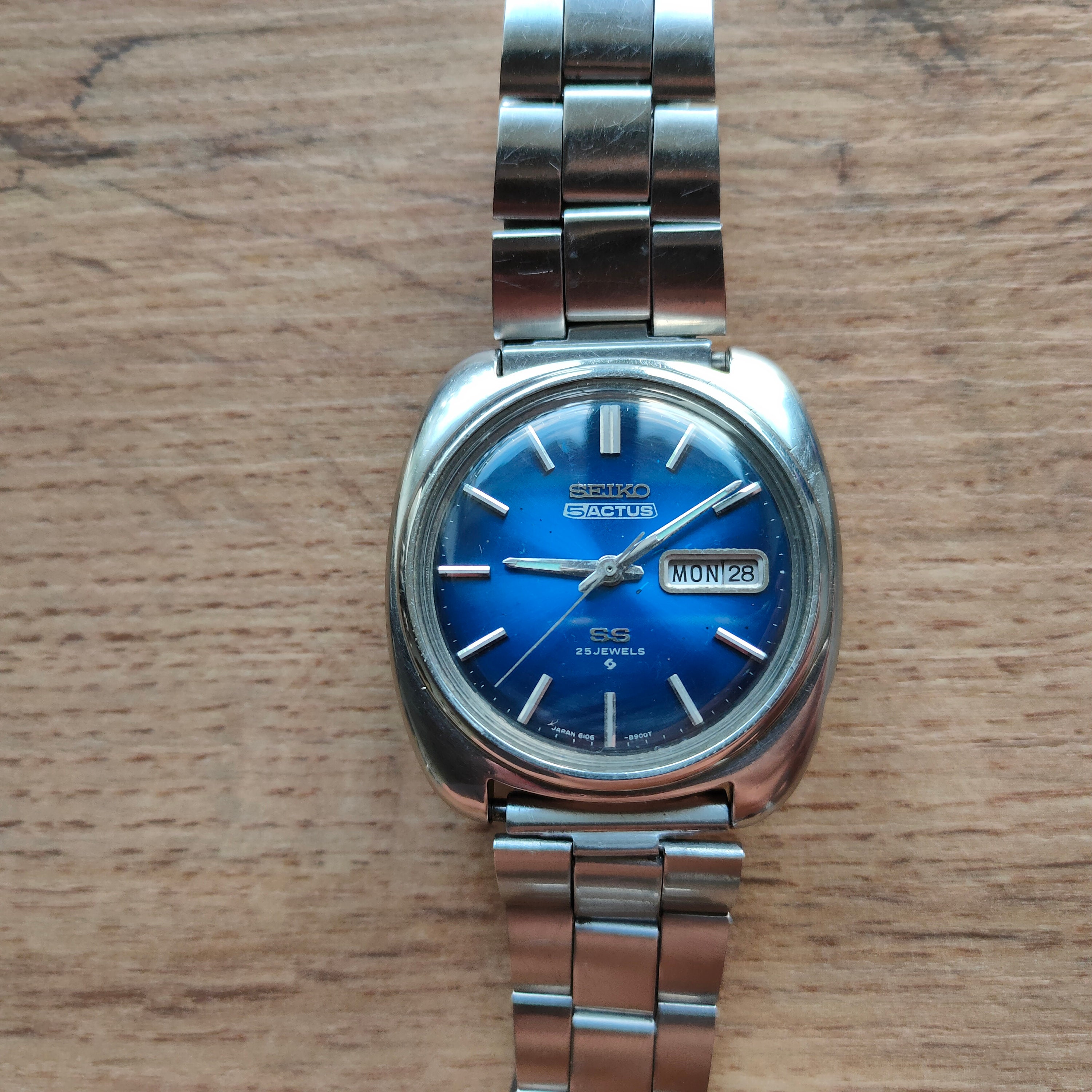 Rzadki SEIKO 5 ACTUS SS Ref. 6106-8660, rzadki zabytkowy zegarek z Japonii, zegarek automatyczny, zegarek kolekcjonerski, niebieski zegarek - Etsy Polska Rzadki SEIKO 5 ACTUS SS Ref. 6106-8660, rzadki zabytkowy zegarek z Japonii, zegarek automatyczny, zegarek kolekcjonerski, niebieski zegarek - Etsy Polska
