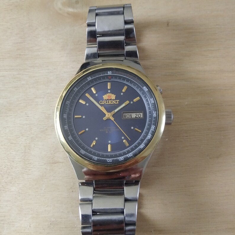 orient watch blue