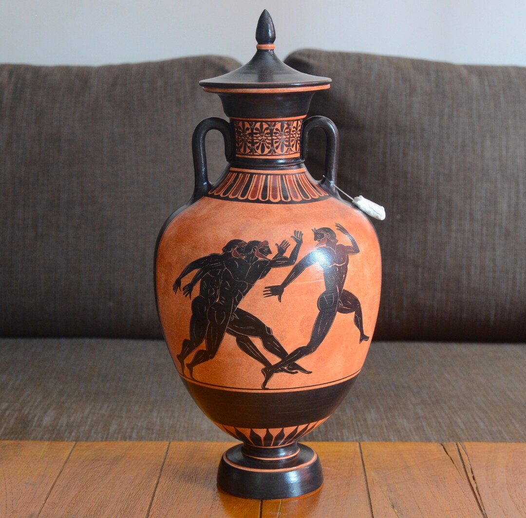 Ancient Greece Amphora Reproduction, Panatenaic Style Etsy