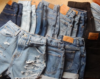 Denim High Waisted Shorts