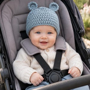 Crochet Teddy Bear Baby Beanie Hat - Newborn baby gifts