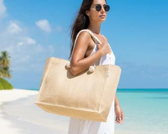 UDO Boho Extra Large Jute Beach Bag