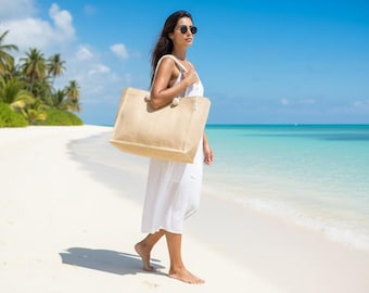 UDO BULK 50 x Boho Extra Large Jute Beach Bag