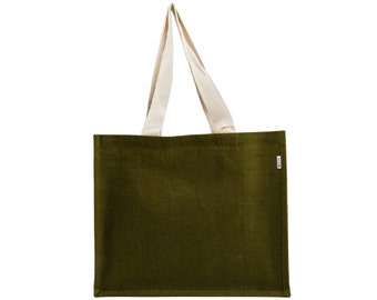 OLIVE Large Jute Tote Bag