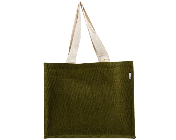 OLIVE Large Jute Tote Bag