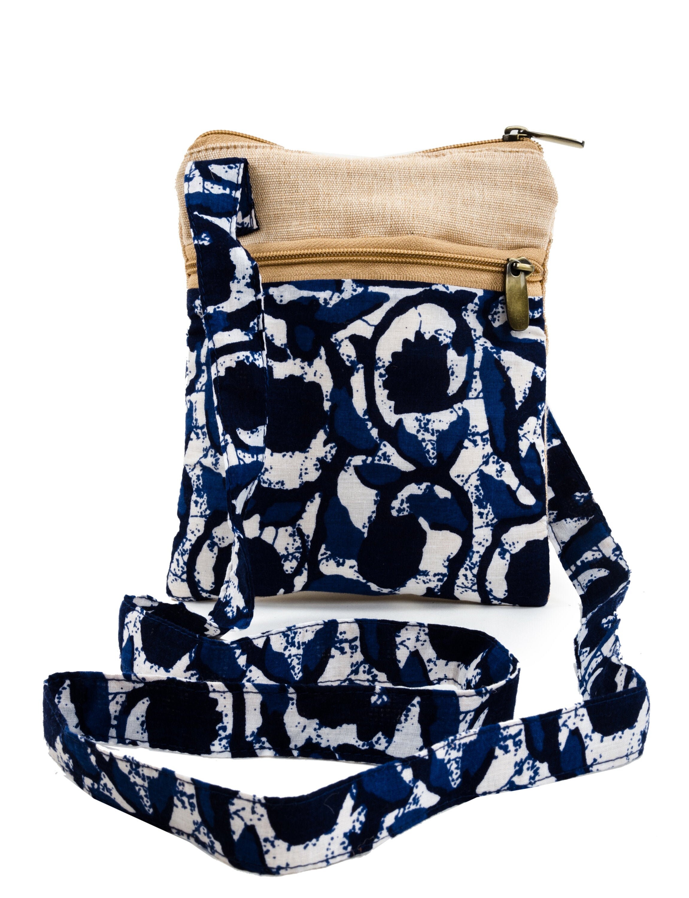DAMAI Crossover Sling Bag with Dual Zip Pockets