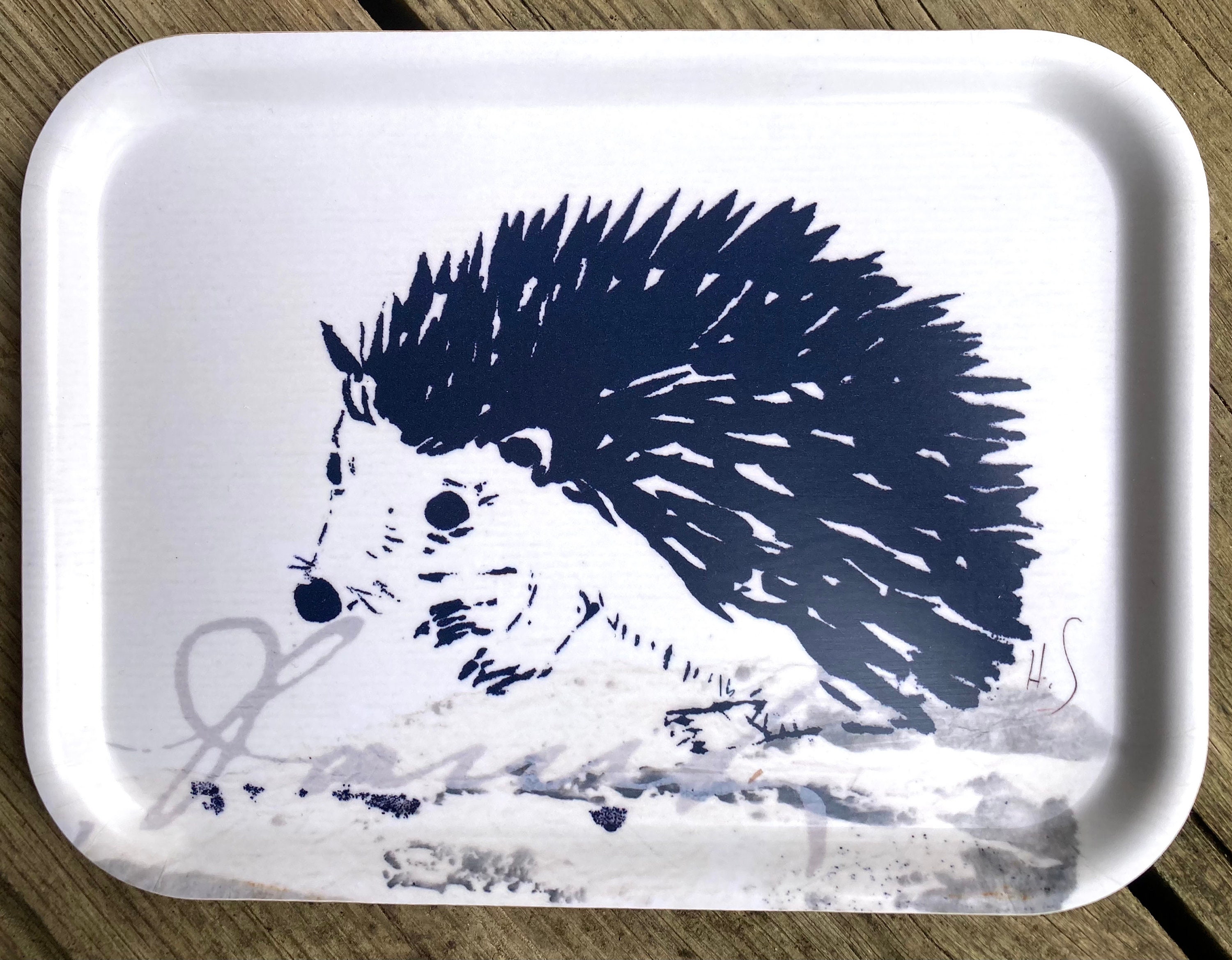 Plateau Artistique Hedgehog 20x27cm