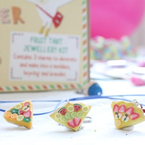 Fruit Tart Jewellery Making Kit Kids Craft Kit DIY Craft Kit image 4