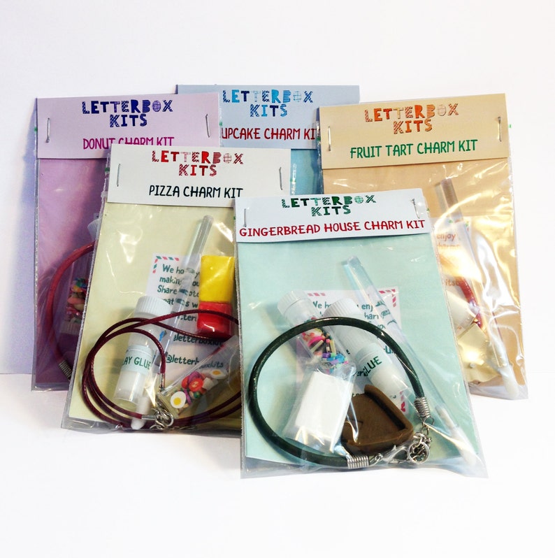 Mini Jewellery Making Kit Pizza Necklace Kit Party Bag Filler DIY Craft Kit image 5