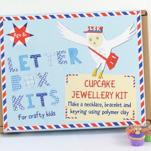 Cupcake Childrens Craft Kit Jewellery Making Kit Craft Kit for Kids DIY Craft Kit image 4