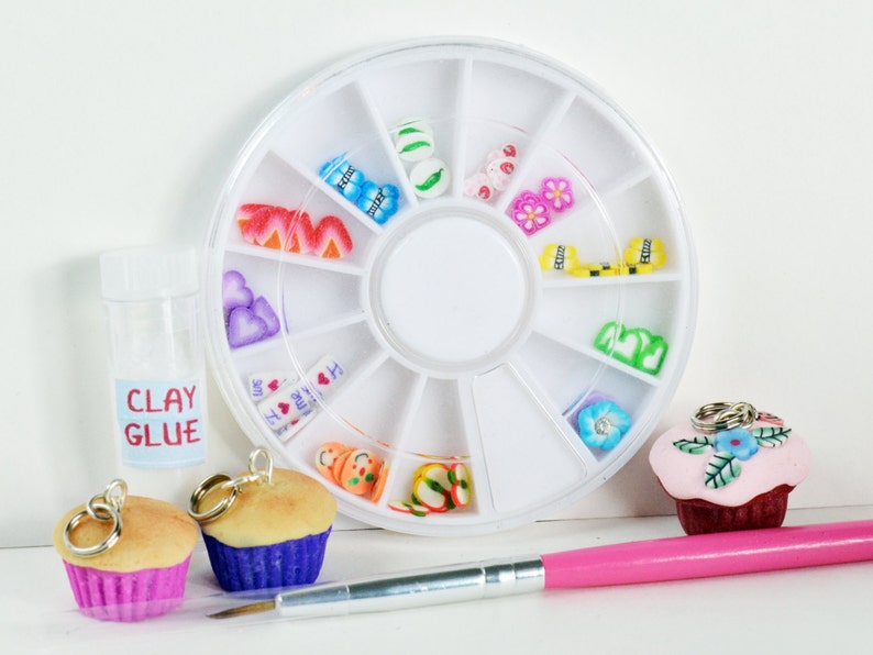 Cupcake Childrens Craft Kit Jewellery Making Kit Craft Kit for Kids DIY Craft Kit image 3