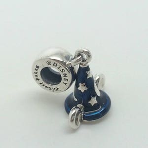 Pandora Bracelet Charms Beads Clips New S925 Sterling Silver Disney Park Mickey s Sorcerer s Wizard Hat Threaded Stamped Etsy