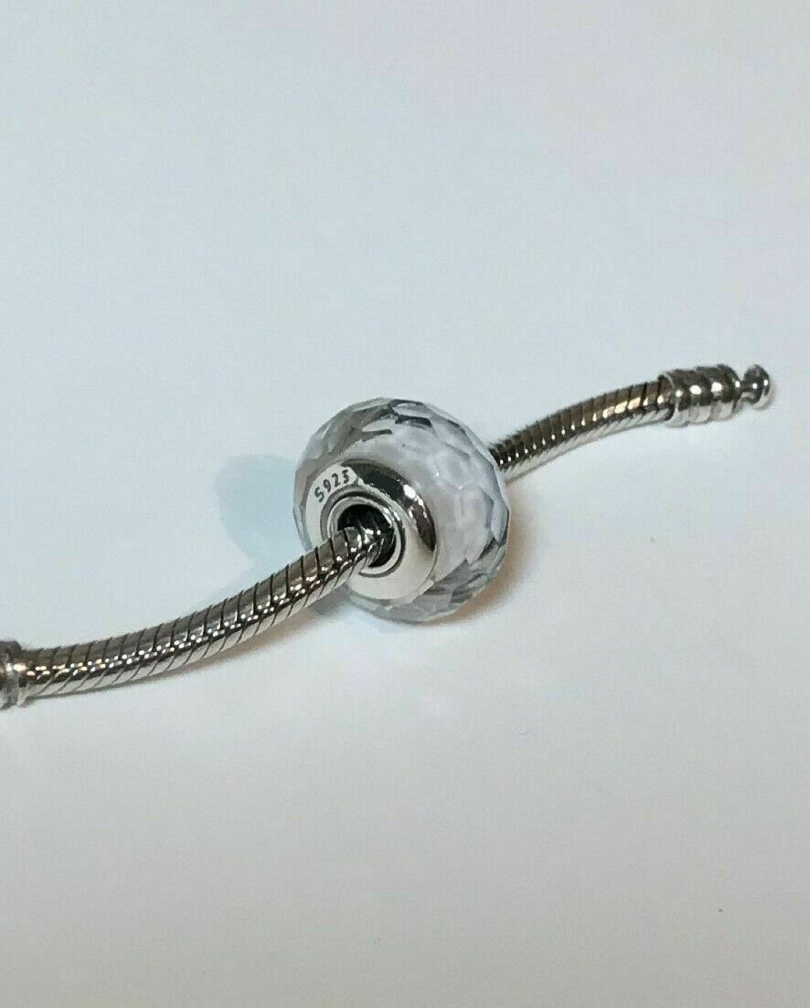 Pandora Snake Chain Bracelet Charms Beads Dangles / 2 Etsy