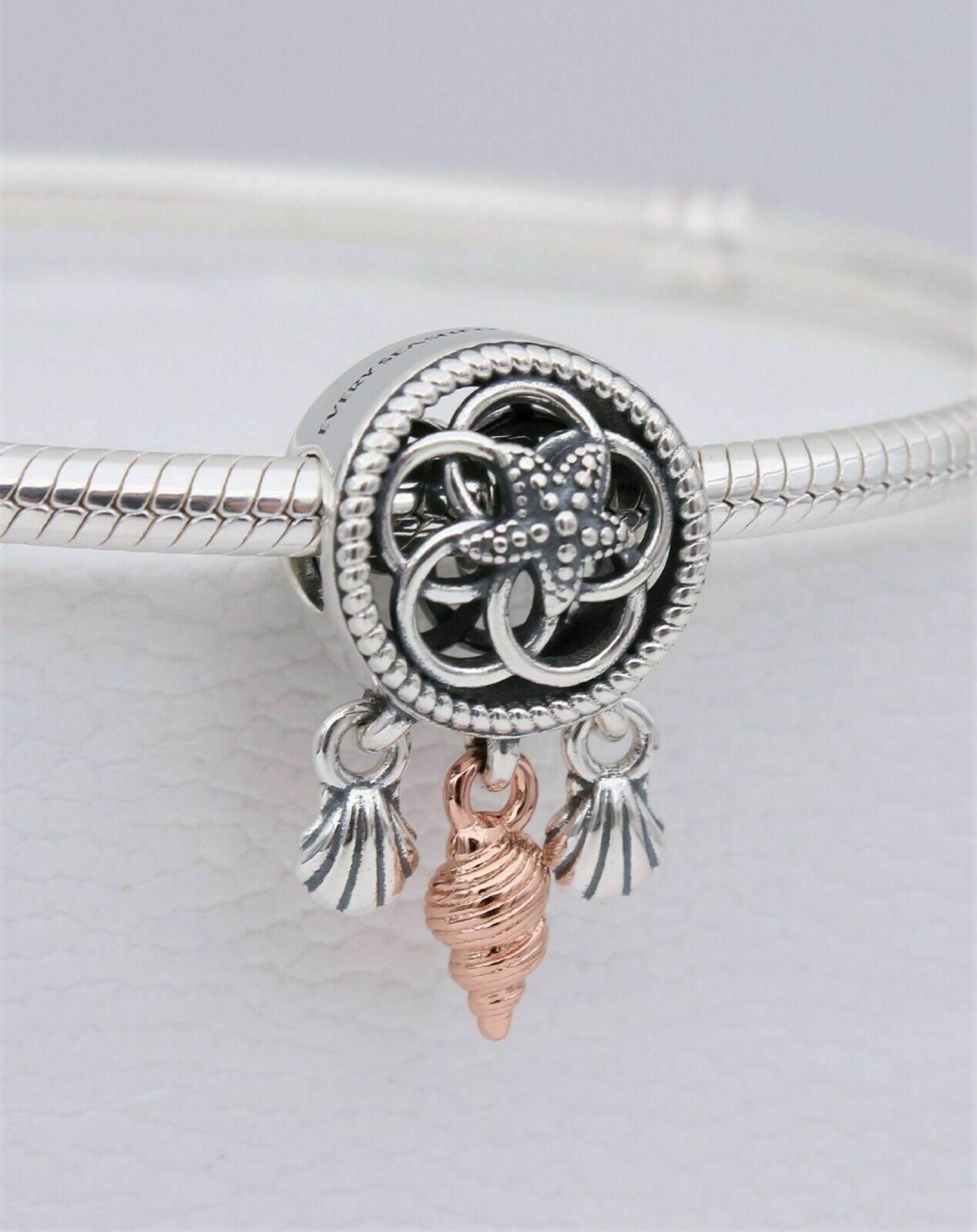 Pandora Snake Chain Bracelet Charms Beads Dangles / DREAM Etsy