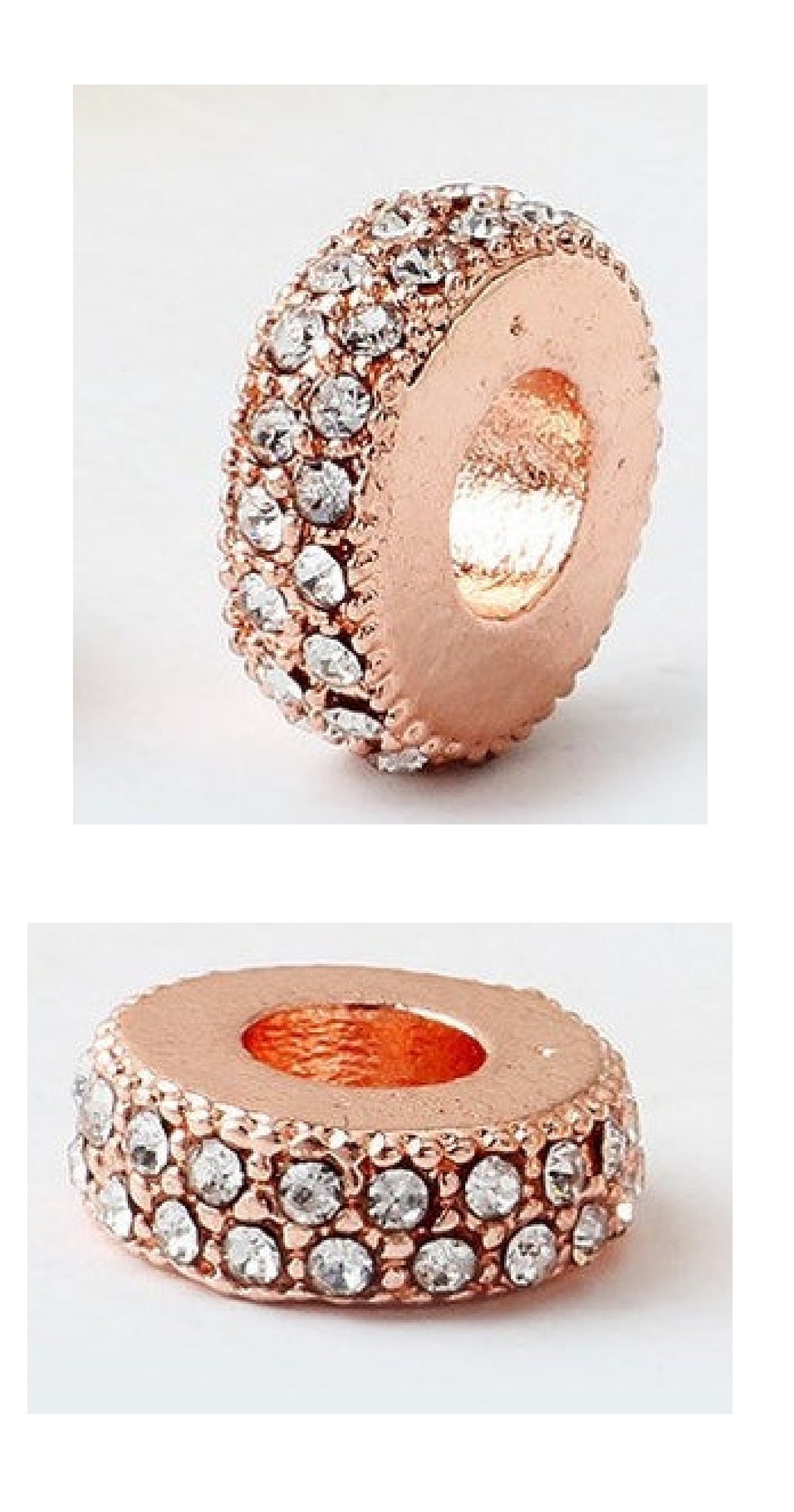 Pandora Bracelet Charms Beads Spacers Clips / 2 Metallic Etsy