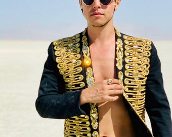 MARQUIS Military Jacket. Burning Man Costume. Unisex Coat
