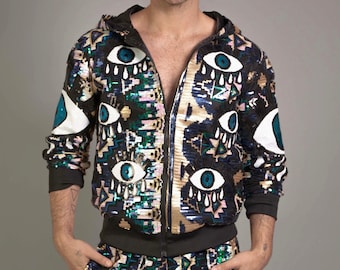 All Eyes On Me Sequin Bomber Jacket