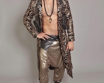 FRACTAL Long Sequin Robe Burning Man Festival