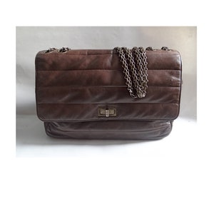 SAC CHANEL, Authentique, Iconique et Intemporel Sac Chanel, Sac en cuir D’agneau, Luxe Vintage Années 1990, Cadeau Unique.