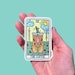 LIGHT** Coffee Tarot Sticker - Cute Die Cut Stickers - Coffee Sticker - Hydroflask Sticker - Cat Sticker 