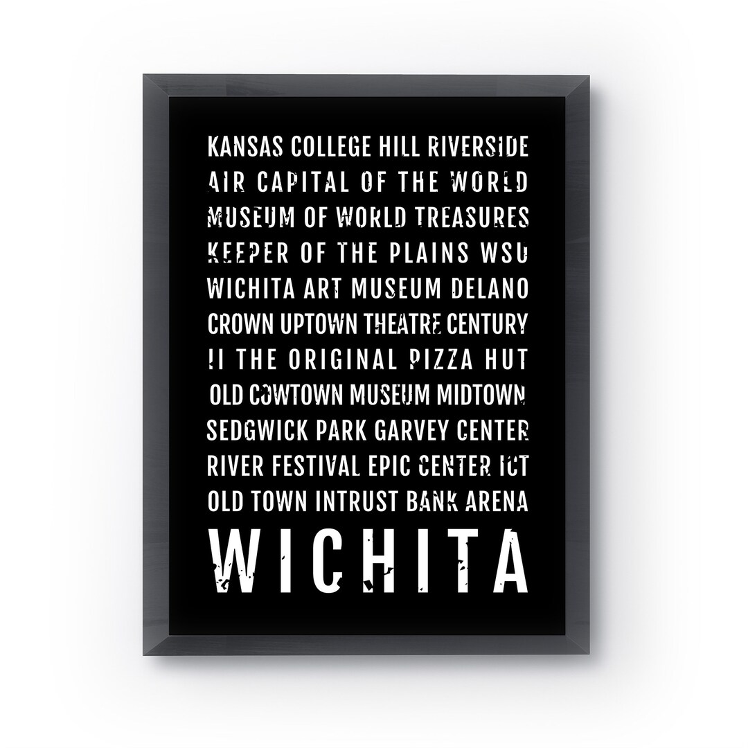 Wichita Print, Wichita Subway Sign Poster, Kansas Wall Art, Décor