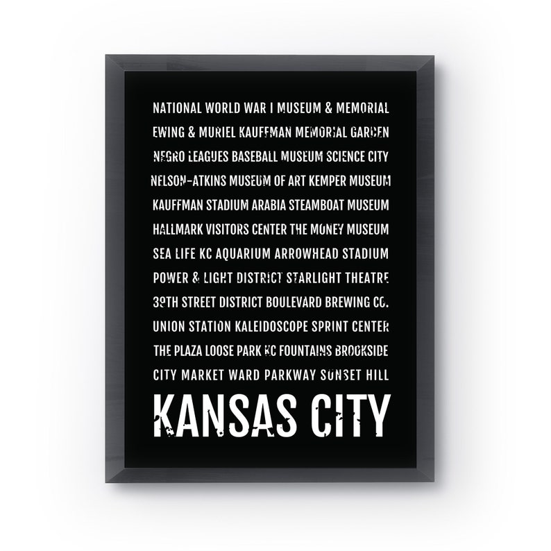 Kansas City Print Kansas City Subway Sign Poster KC Wall Etsy