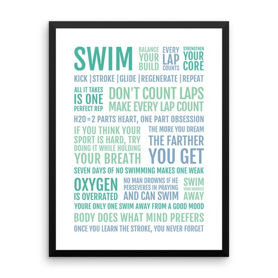 Swim Manifesto Print Swimmer Gift for Men or Women, Motivational Swim  Quotes, Swimming Lover Poster, Swim Coach Gift, Swimming Sayings - Etsy