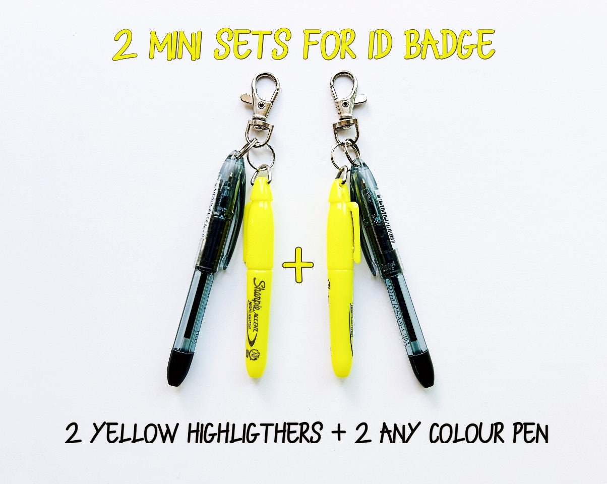 Mini & Regular Clip on RSVP Colorful Pens Badge Clip Zipper Pull Mini Clip  on Pen Nursing Accessories 