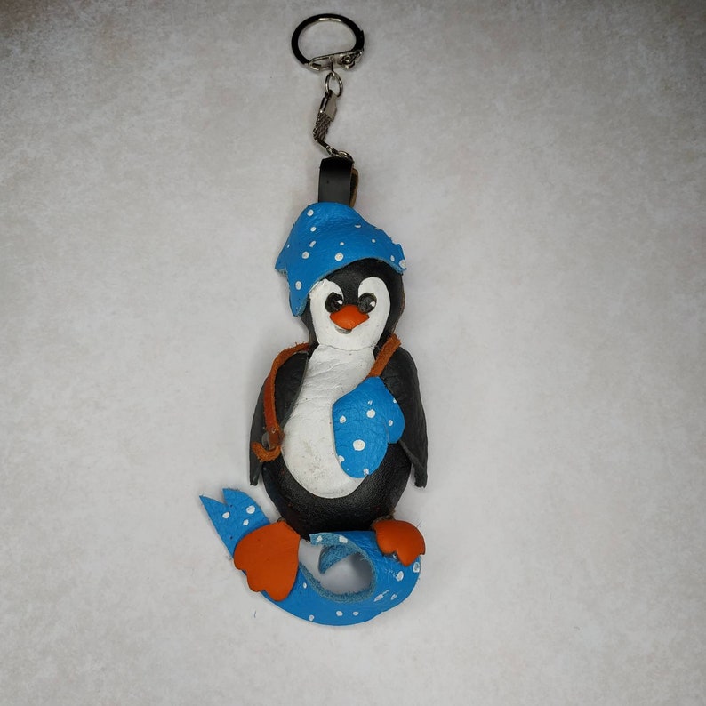 Portachiavi Luminoso A Forma Di Pinguino - Ciondolo Fosforescente Per Chiavi, Borsa O Zaino