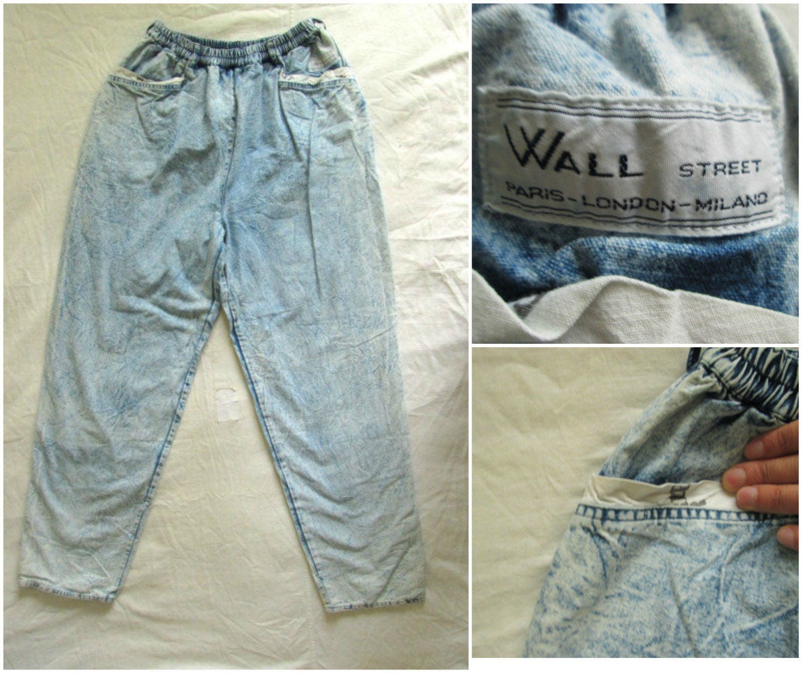 Vintage Mens Womens Wall Street London Paris Milano Acid Etsy