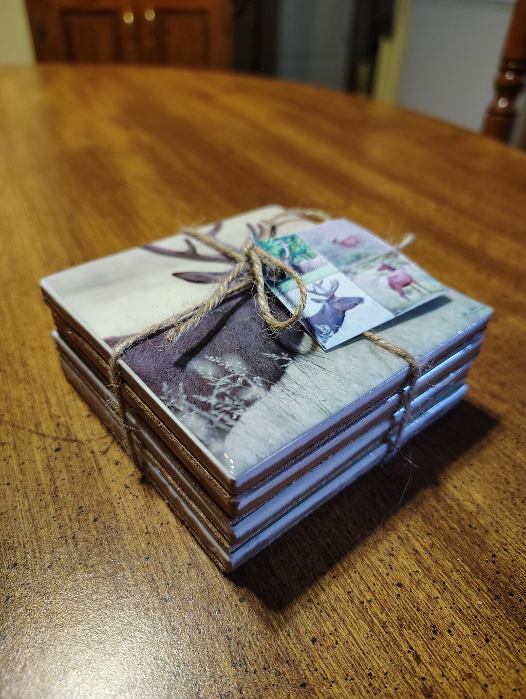 Unique Coaster Set, Handmade Coasters Pack of 4, Unique Photo Coasters ...
