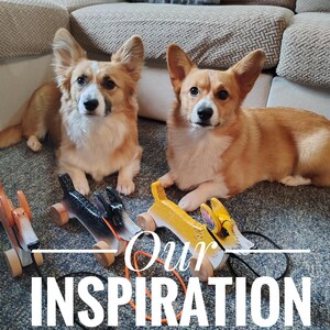 Handmade Pembroke Corgi Dog Pull Toy: Wooden Children's Toy HandPainted image 6