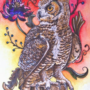 Owl Limited Art Print Unique Wall Decor for the Bird, Animal/Nature Lover