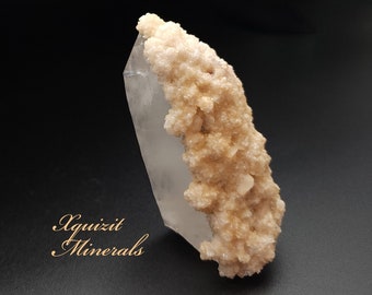 Romania Dolomite and Calcite and Fluorite on Quartz, Cavnic, Maramures County, Romania (LM)