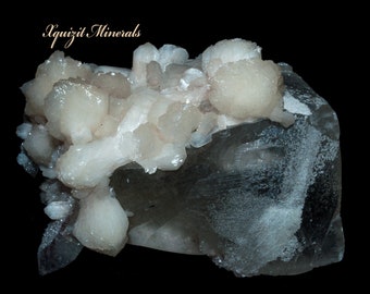 Large Bowtie Stilbite on Calcite, Apophyllite, Deccan Plateau, Nasik, India  (45)