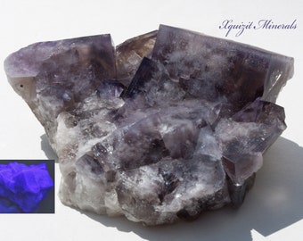 Fluorite, Fluorescent  Fluorite, Greenlaws Mine, Daddry Shield, Weardale, North Pennines, Co. Durham, England, UK (58)