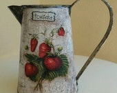 Decoupage Metal Watering Can