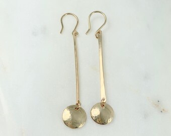 Full Moon Drop Earrings