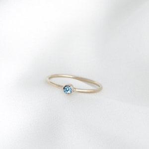 March Birthstone Ring (Aquamarine)