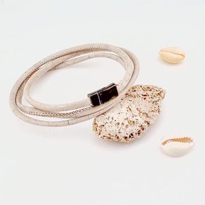 Triple Wrap Cork Bracelet Unisex Triple eco-friendly and Vegan Bracelet
